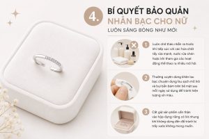 Top 5 Mẫu Nhẫn Bạc Cho Nữ Đẹp, Thanh Lịch Và Sang Trọng Nhất