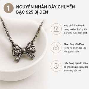 Nguyên Nhân Và Cách Khắc Phục Dây Chuyền Bạc 925 Bị Đen Hiệu Quả