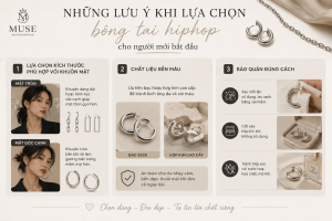 Hướng dẫn cách chọn và bảo quản bông tai hiphop bền đẹp cho người mới bắt đầu