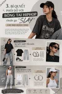 Cách phối đồ với bông tai hiphop chuẩn gu slay